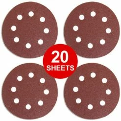 Wolf 20pc Circular Sanding Disc 80 Grit