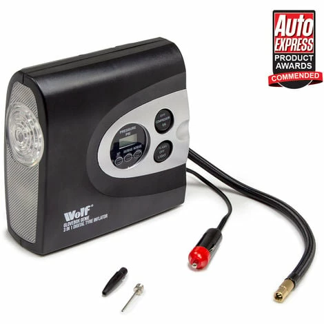 Wolf 3 In 1 Digital Tyre Inflator, SOS Light & Torch 1 Wolf 3 In 1 Digital Tyre Inflator, SOS Light & Torch