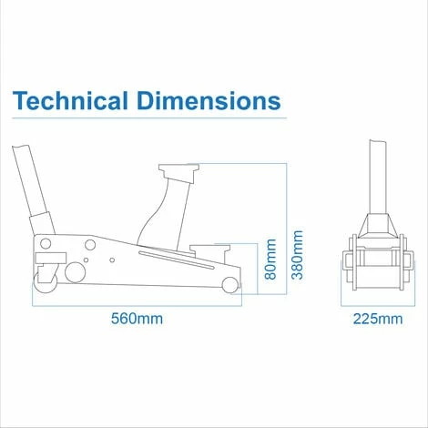 Wolf Black Jack 2.25T Low Profile Trolley Jack 5 Wolf Black Jack 2.25T Low Profile Trolley Jack - Image 5